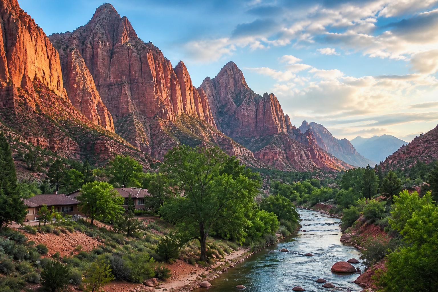 Zion National Park canyon scenery near Springdale Utah real estate